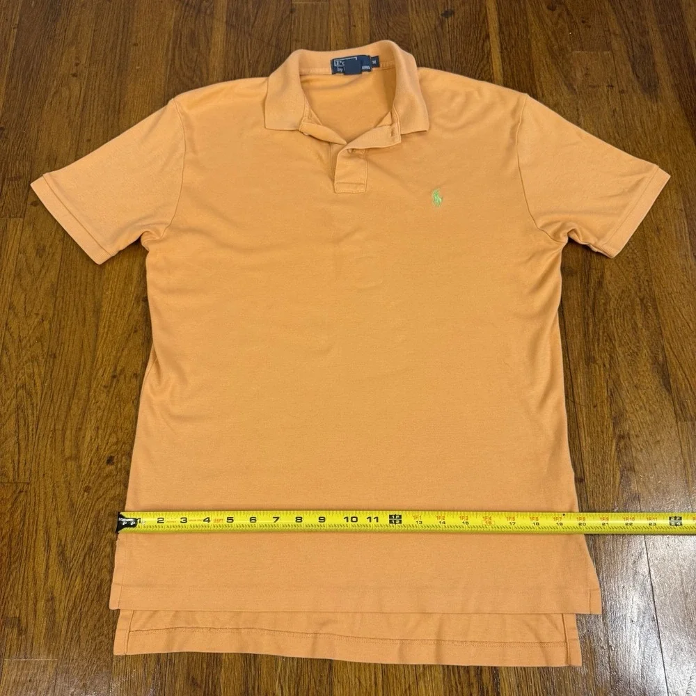 Men's Polo Ralph Lauren Orange And Green Pony Size M